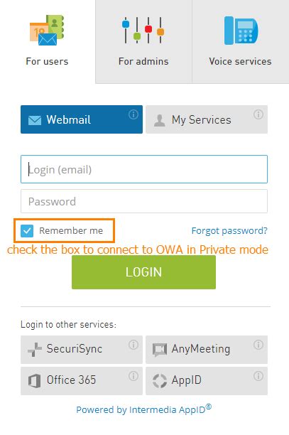 owa intermedia login member